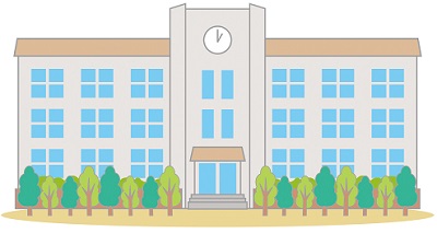 アパートの近くにある大学